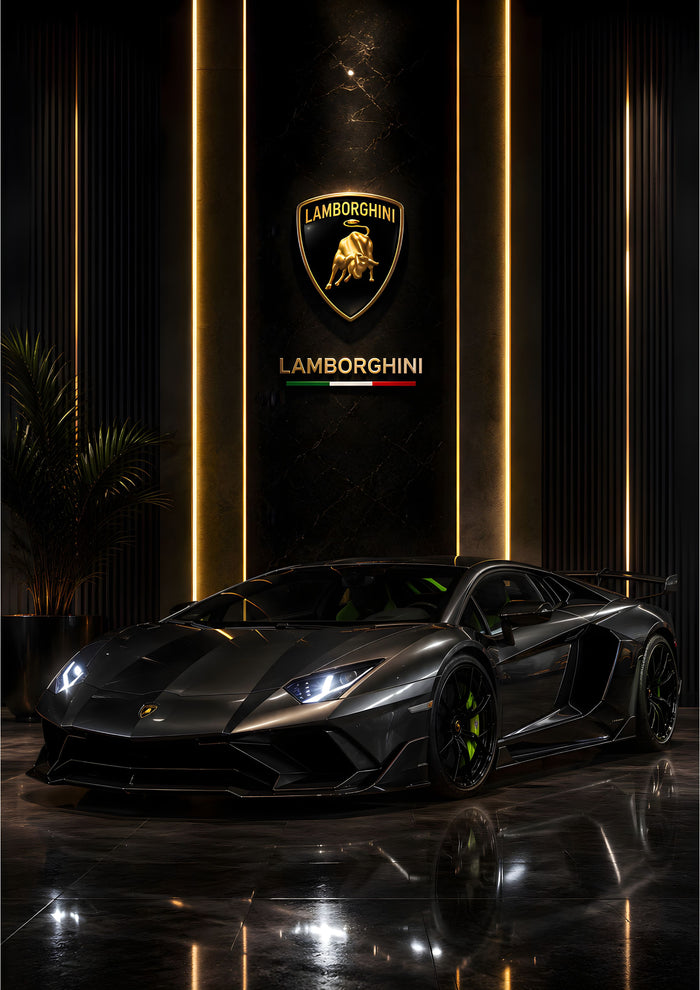 Lamborghini Aventador Showroom Edition - Metal Wall Art