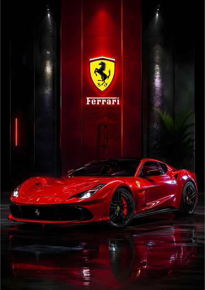 Ferrari 488 GTB - Italian Passion Metal Wall Art