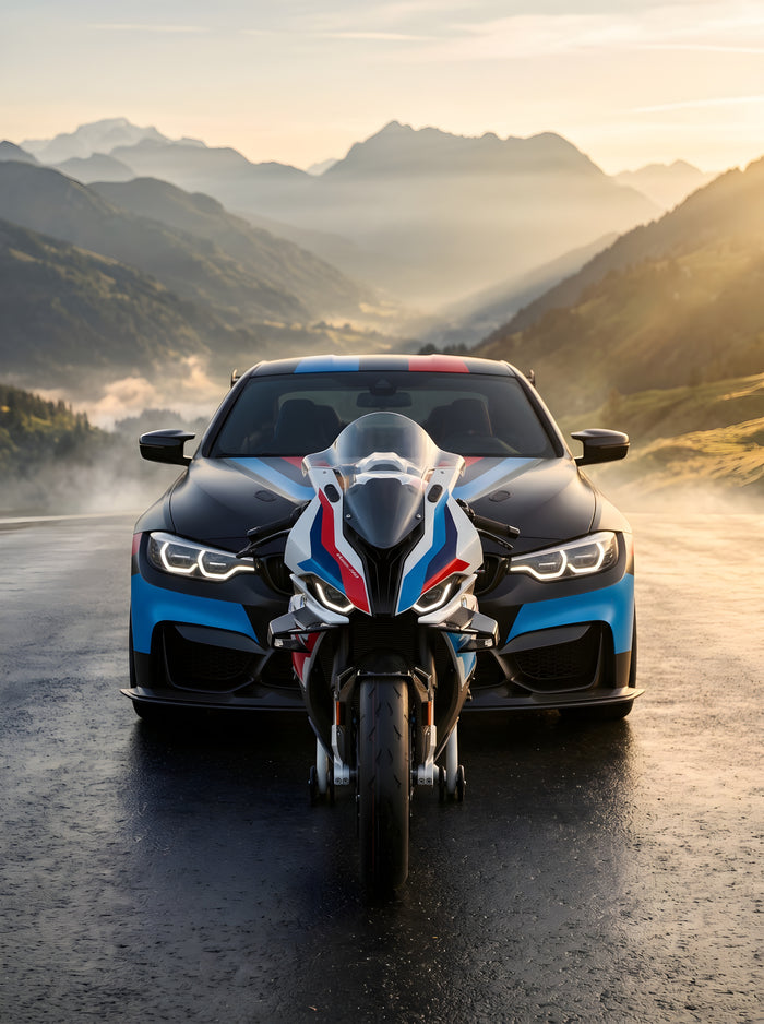 BMW M Performance Duo - Car & Motorrad Metal Wall Art