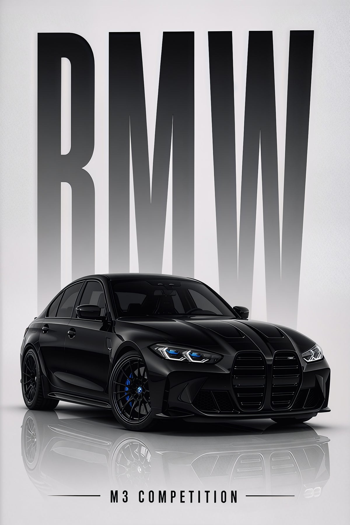 BMW M3 Competition – Motorsport Heritage Metal Wall Art