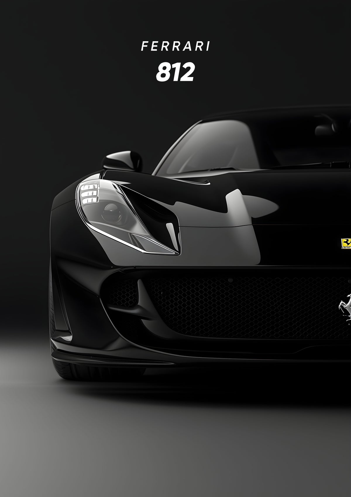 Ferrari 812 Superfast – V12 Legacy Metal Wall Art