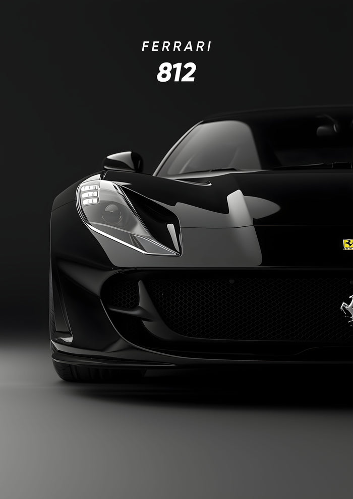 Ferrari 812 Superfast – V12 Legacy Metal Wall Art