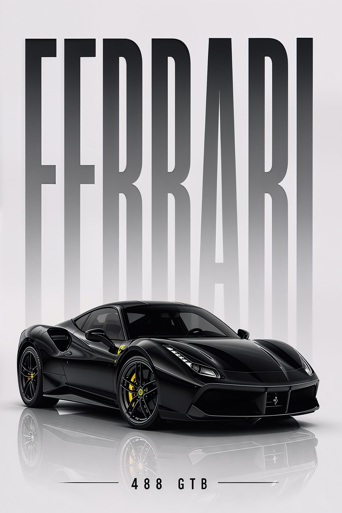 Ferrari 488 GTB – Italian Passion Metal Wall Art