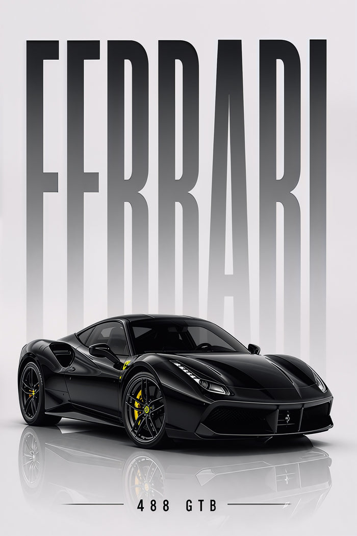 Ferrari 488 GTB – Italian Passion Metal Wall Art