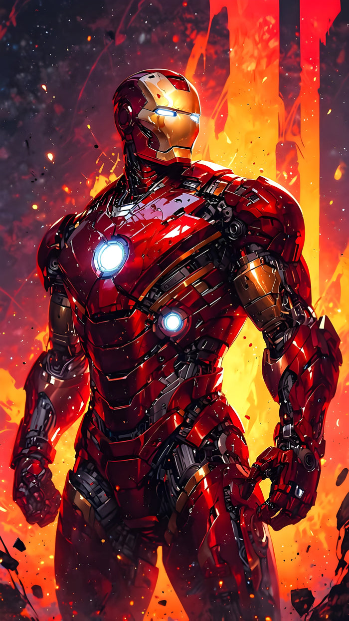 Iron Man – Inferno Armor Metal Wall Art