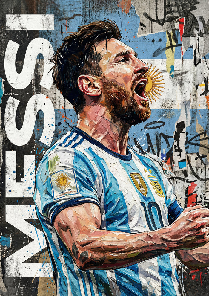 Lionel Messi Metal Poster | FIFA World Cup 2026 | 11.7 × 8.3 inches