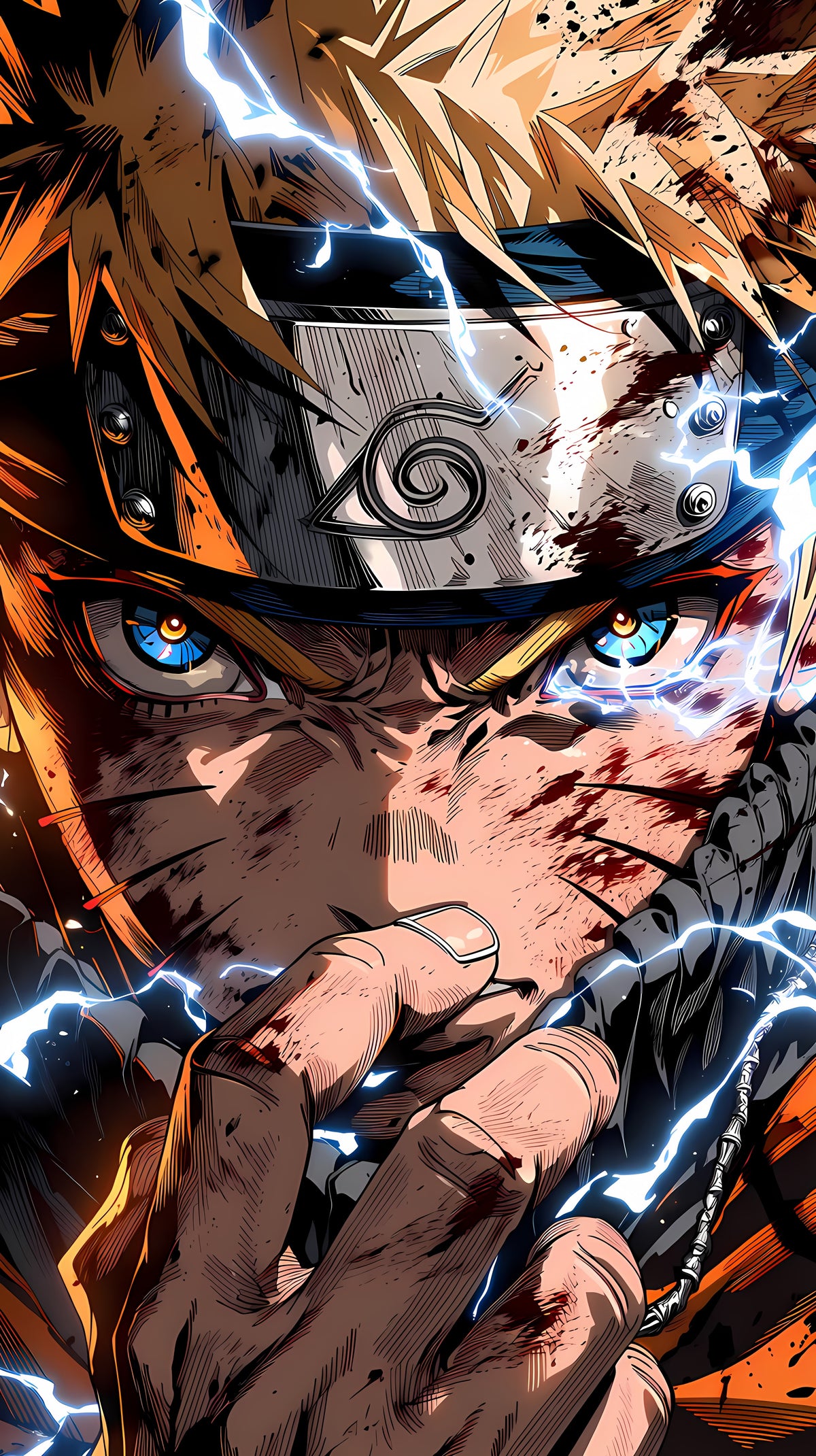 Naruto – Lightning Resolve Metal Wall Art