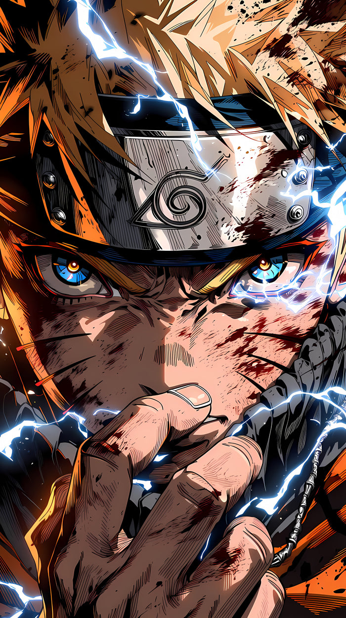 Naruto – Lightning Resolve Metal Wall Art