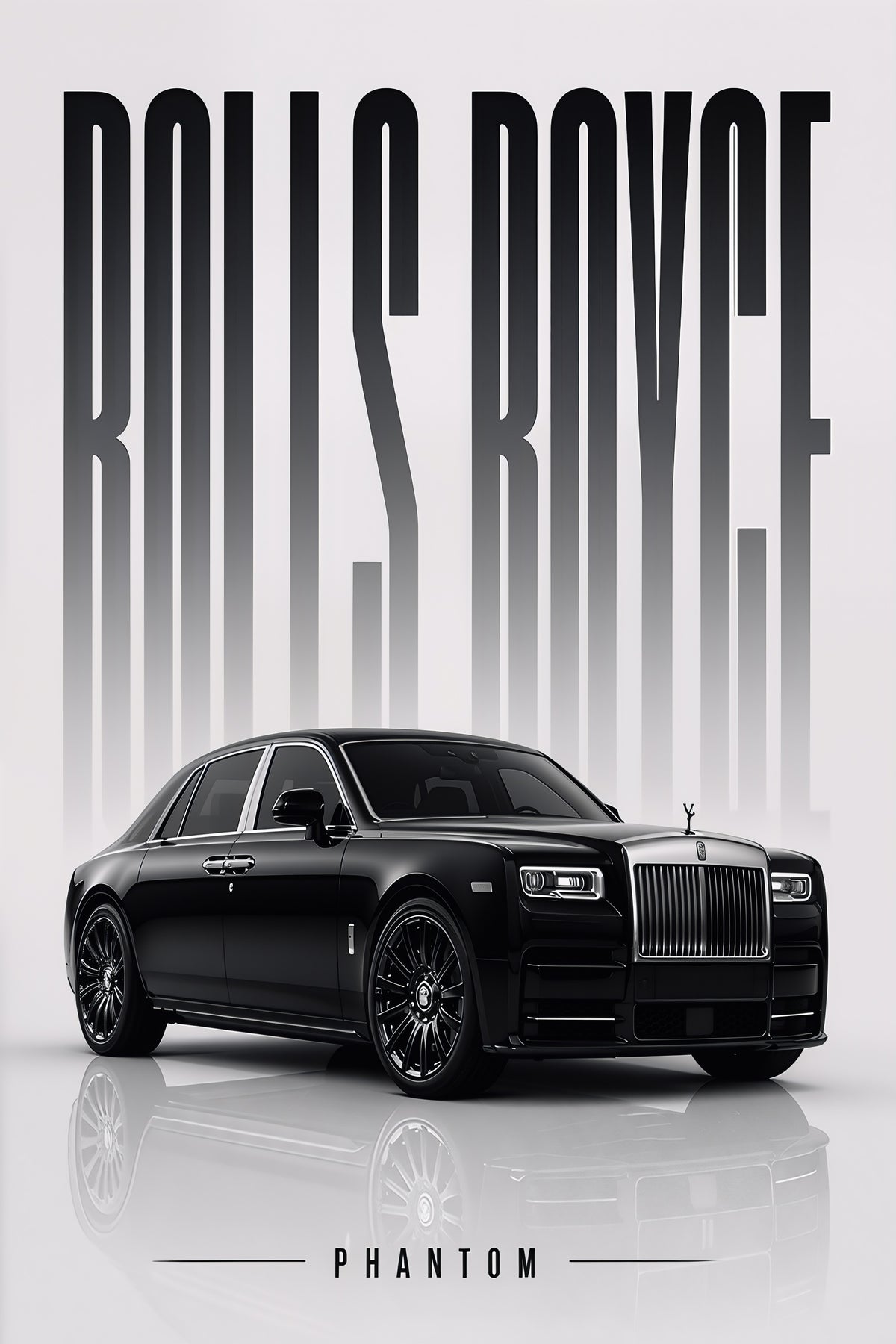 Rolls-Royce Phantom – Handcrafted Luxury Metal Wall Art