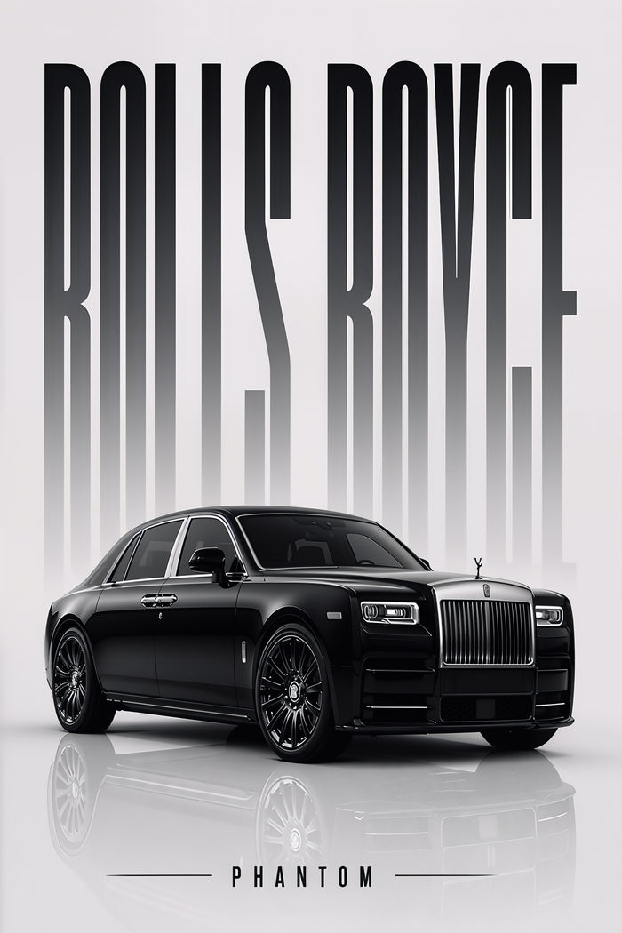 Rolls-Royce Phantom – Handcrafted Luxury Metal Wall Art