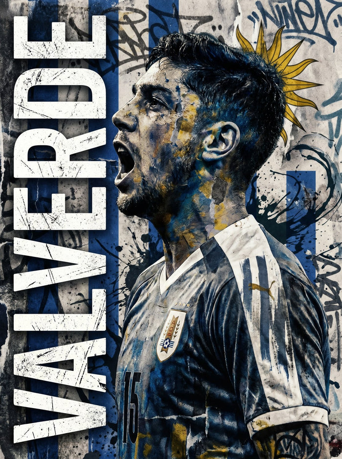 Federico Valverde Metal Poster
