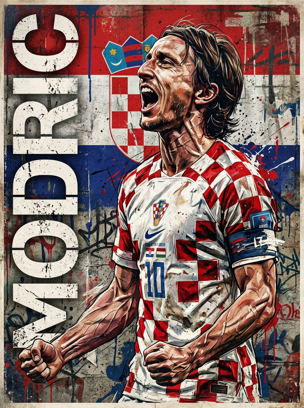 Luka Modrić Metal Poster