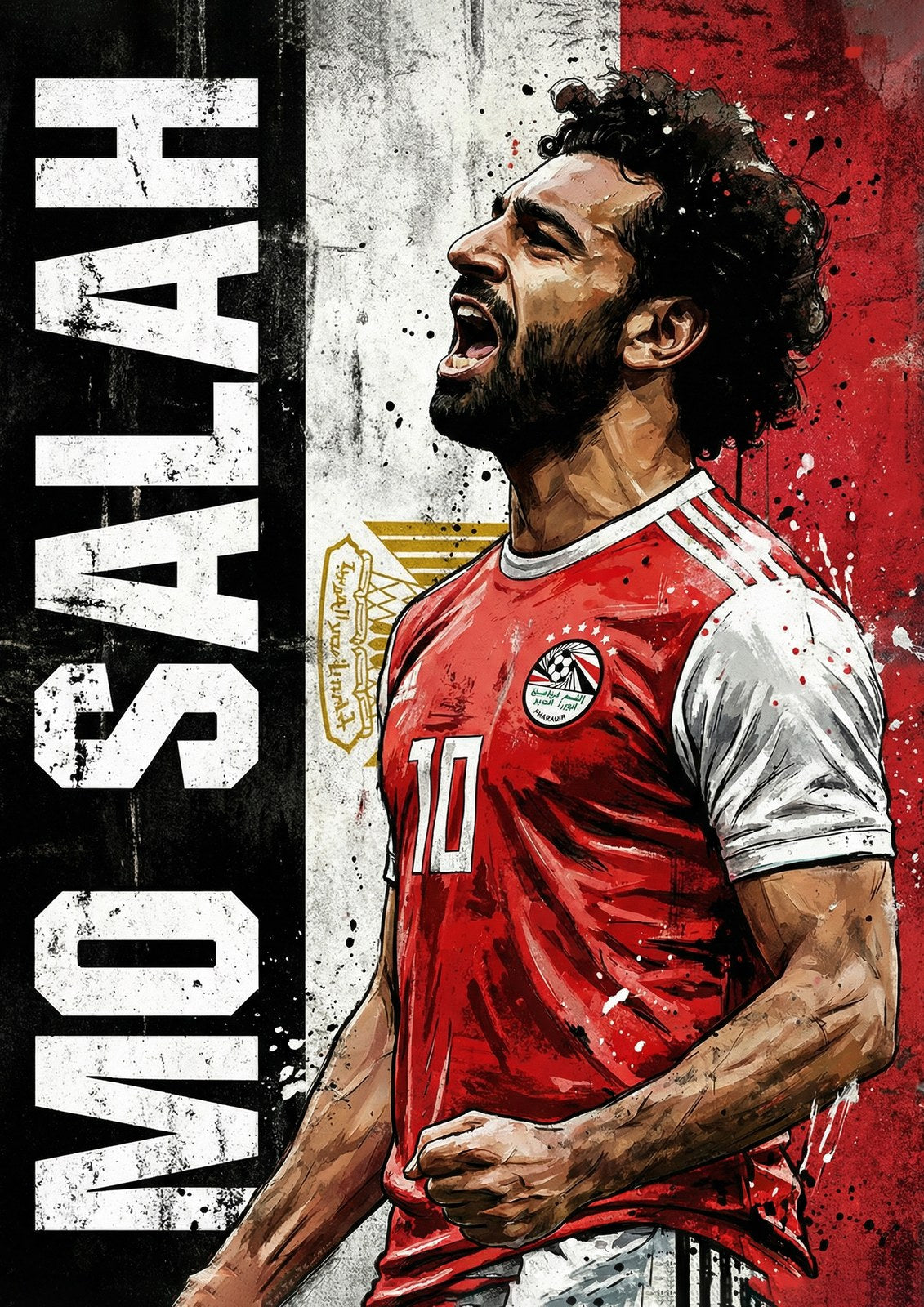 Mohamed Salah Metal Poster